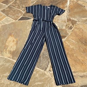 Girls’ Navy and Grey Pantsuit